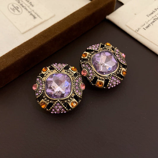 Vintage Amethyst Earrings