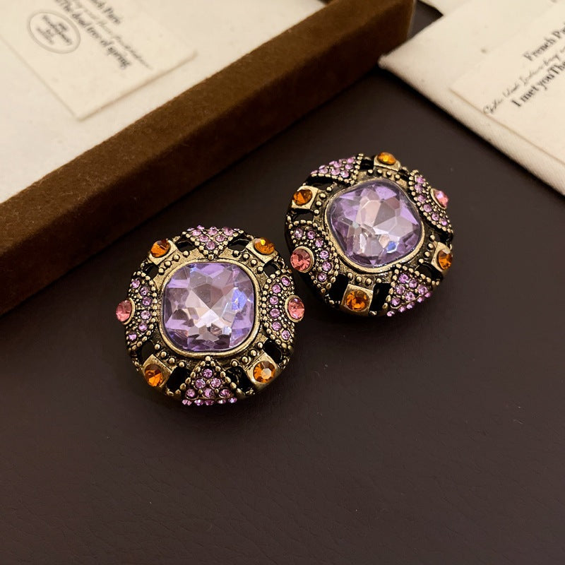 Vintage Amethyst Earrings