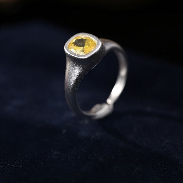 Modern Citrine Ring