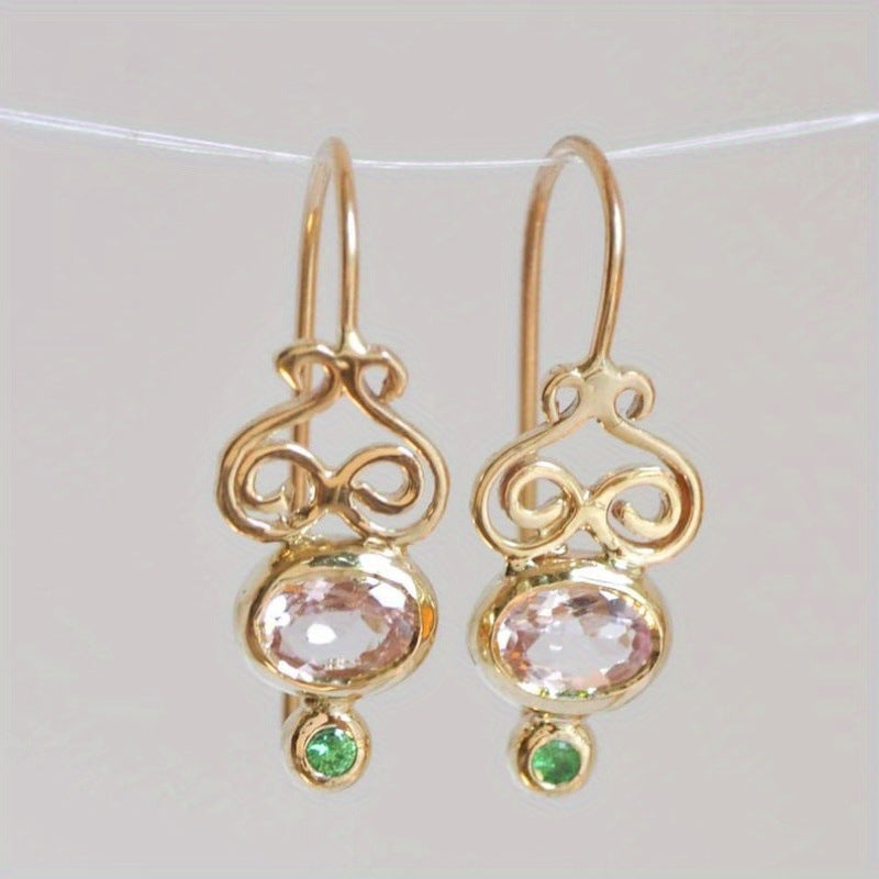 Vintage Morganite Earrings
