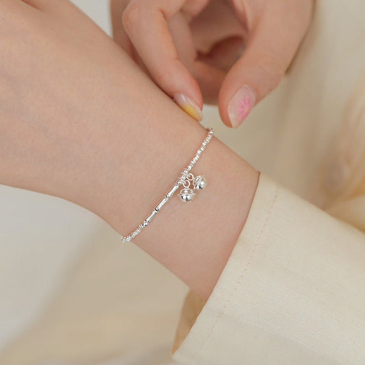 Delicate Silver Charm Bracelet