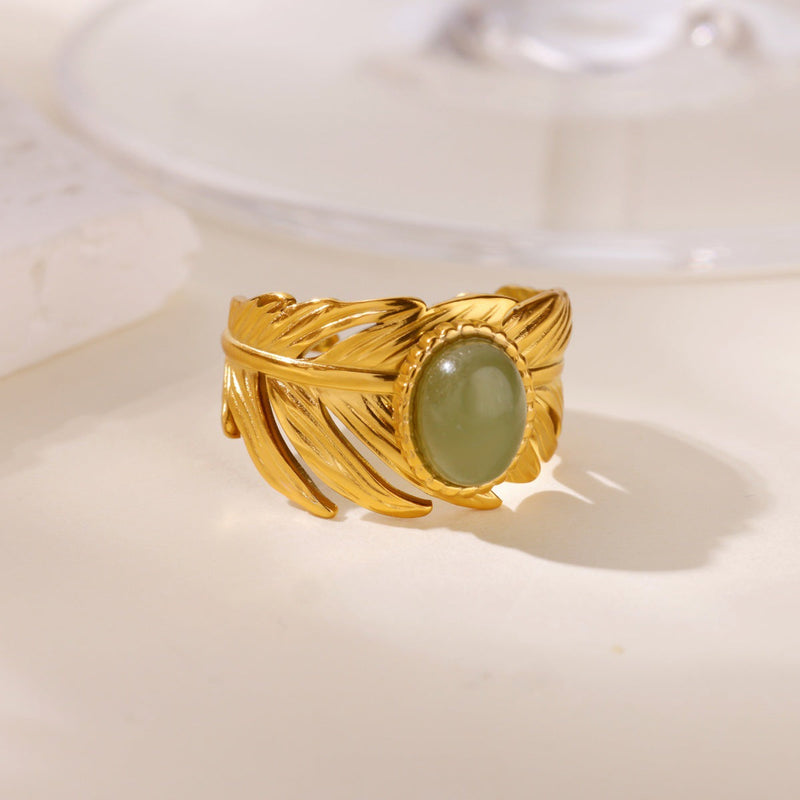 Vintage Jade Gold Ring