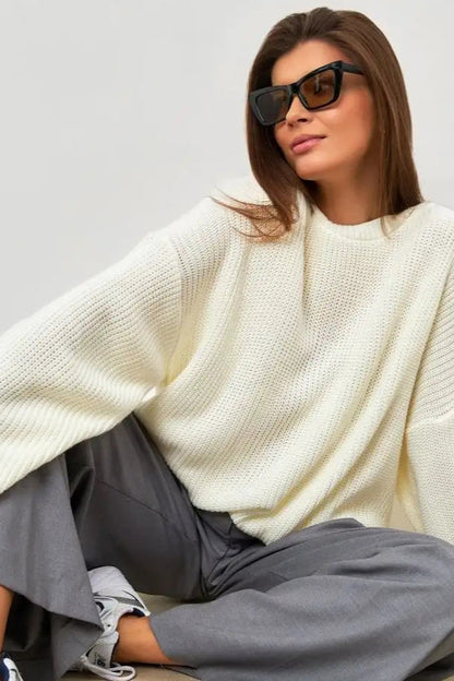 Knit Crewneck Pullover Sweater