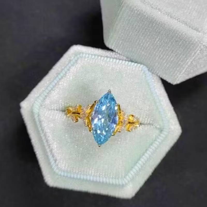Elegant Blue Topaz Ring