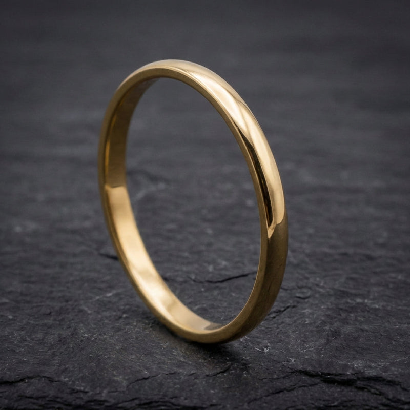 Simple Ring Made Of Gold And Silver
