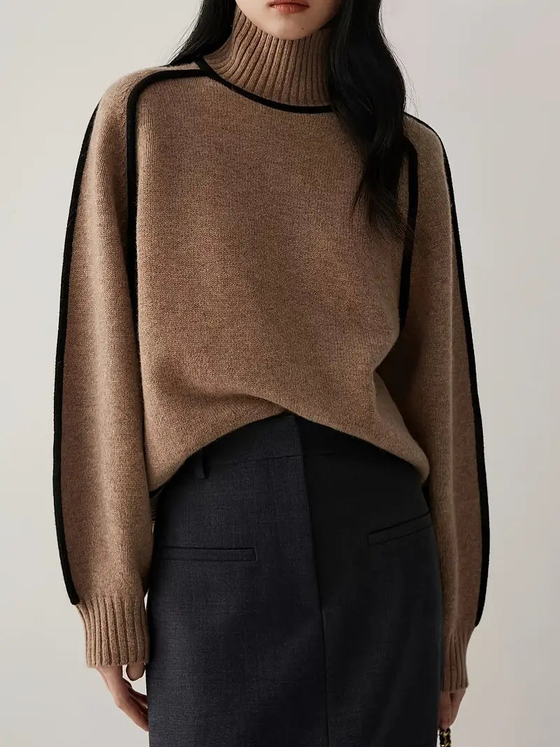 Half Turtleneck Knitted Sweater