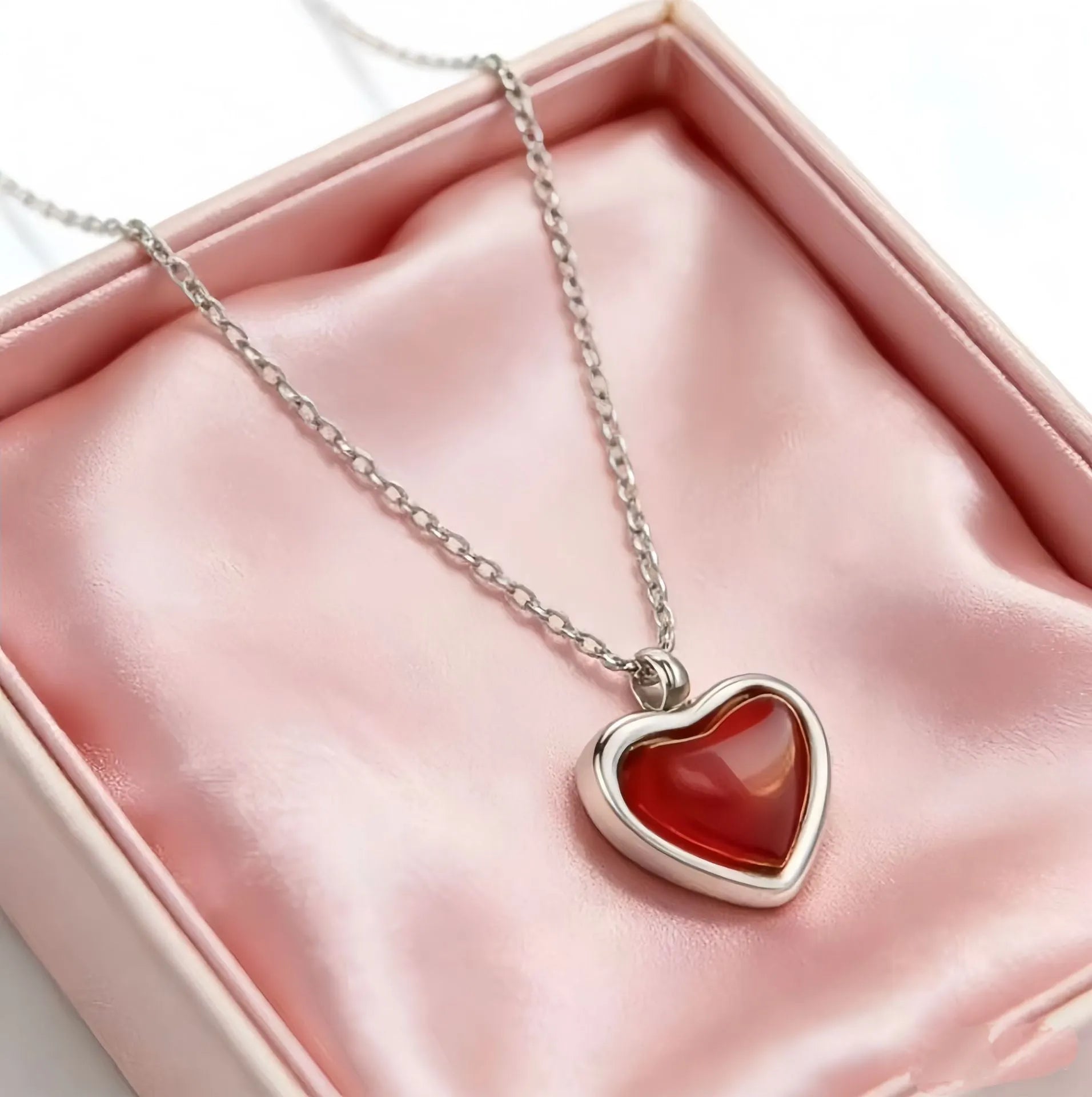 Romantic Red Heart Necklace