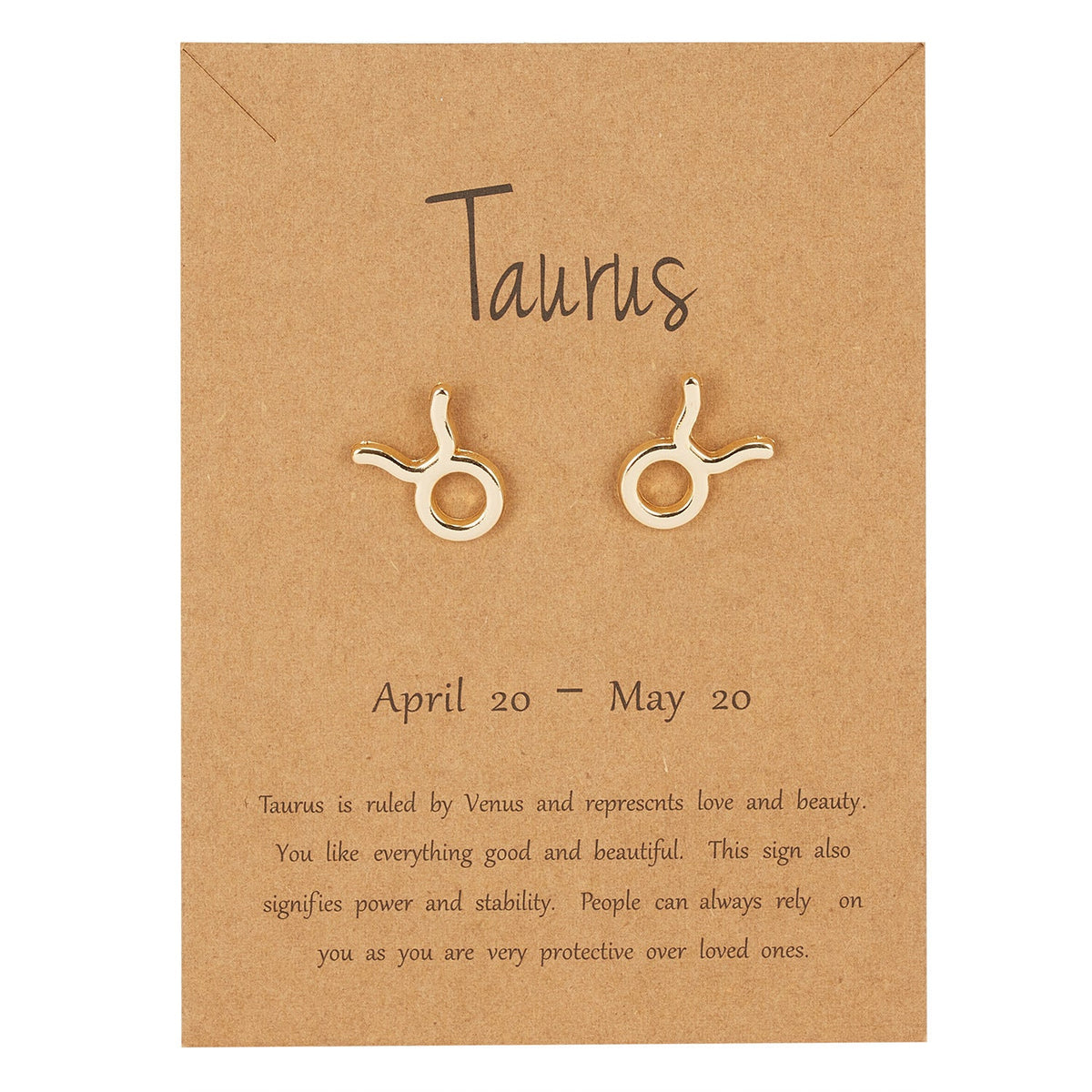 Zodiac Taurus Earrings