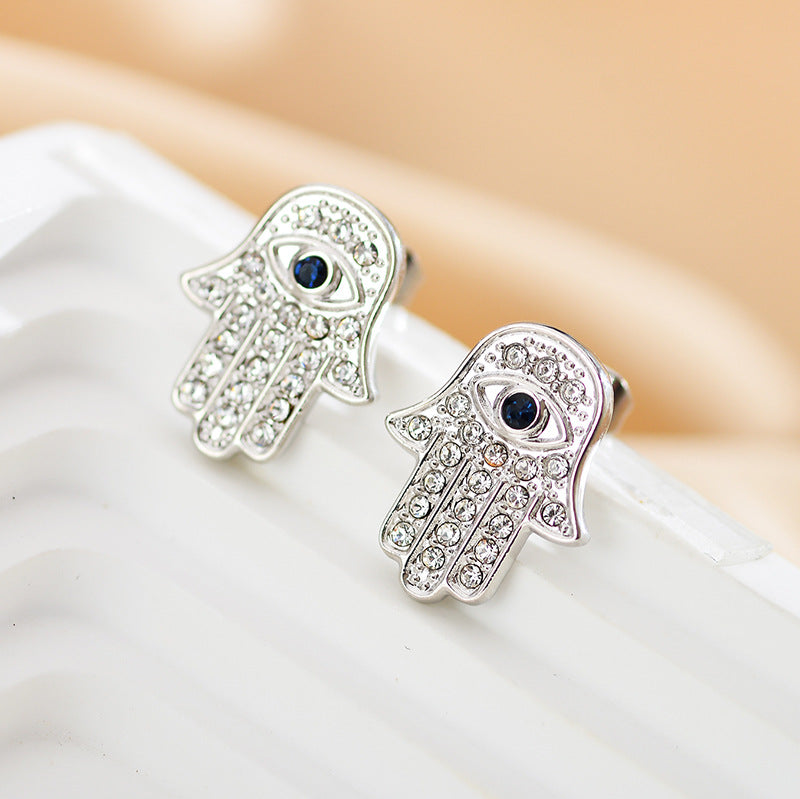 Elegant Hamsa Earrings
