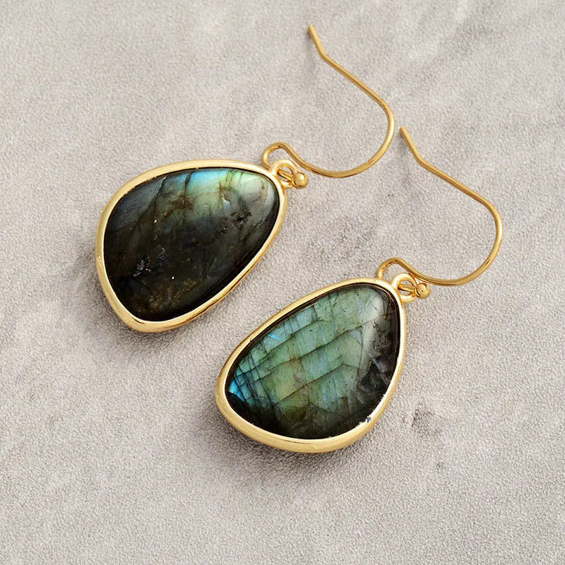 Elegant Labradorite Earrings
