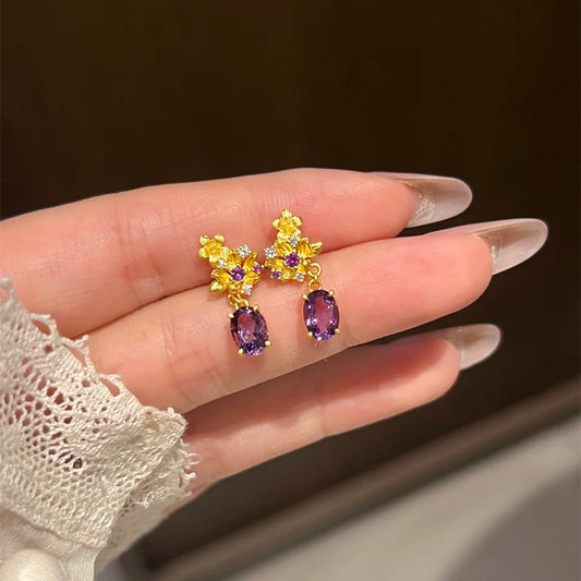 Vintage Purple Glass Green