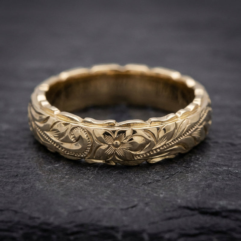 Vintage Gold Flower Ring