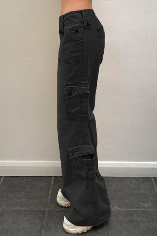 Street-style Low-waisted Cargo Pant