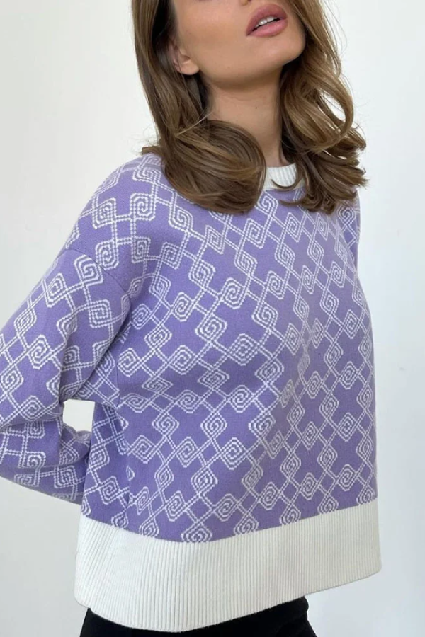 On-trend Jacquard Sweater