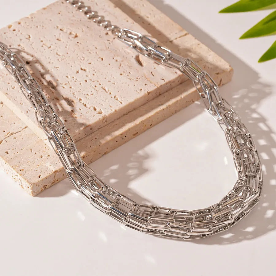 Minimalist Silver Chain Necklace