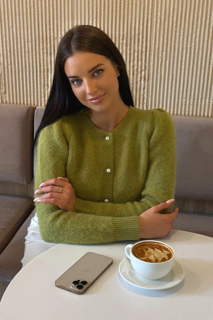 Minimalist Relaxed Long Sleeve Knit Cardigan