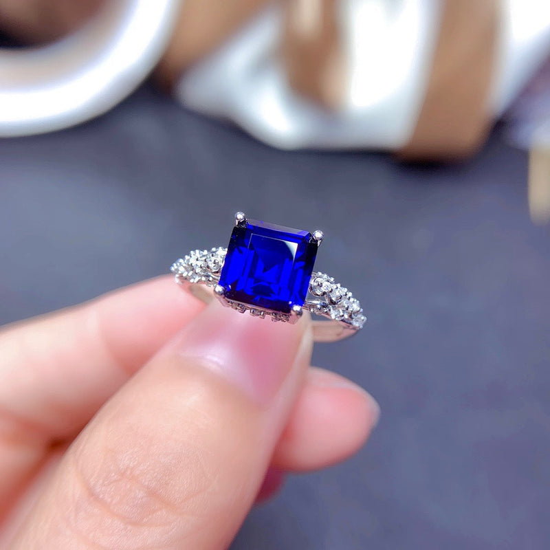 Elegant Blue Sapphire Ring