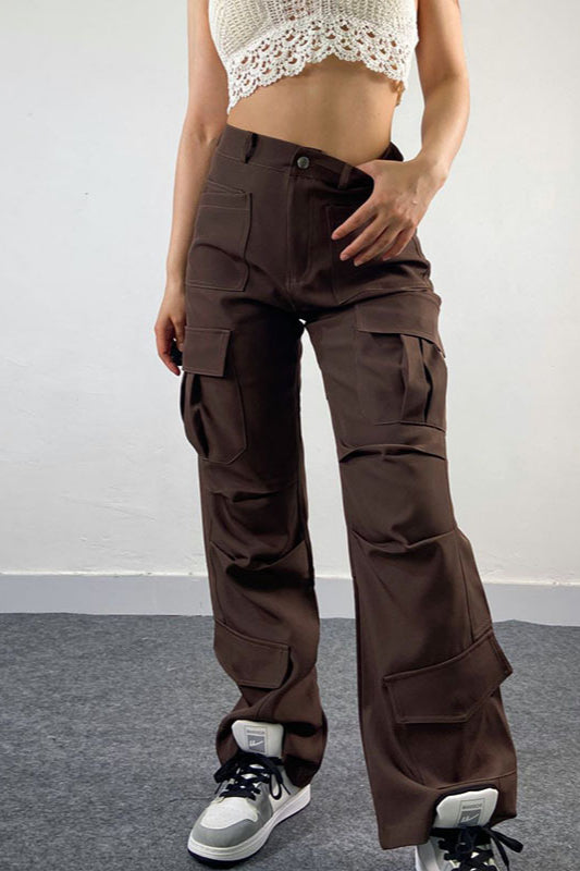 American Loose Fit Multi-pocket Cargo Pant