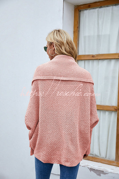 Fidovit Round Neck Dolman Sleeve Cardigan