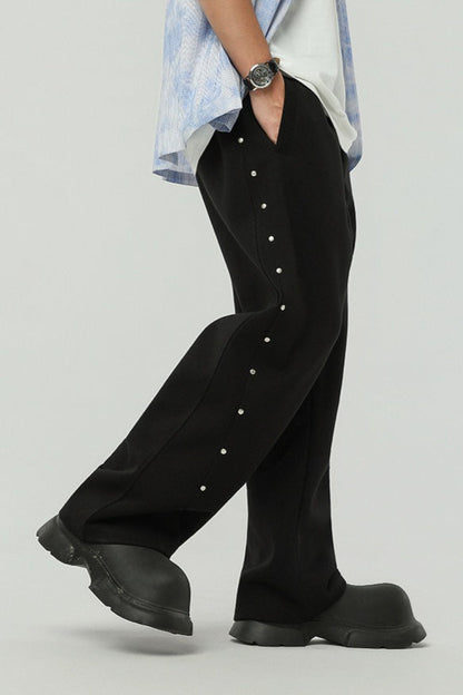Rivet Drawstring Sweat Pants