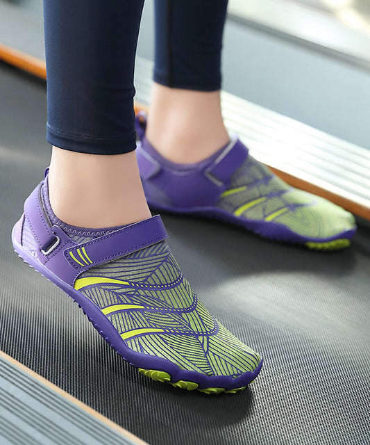 Stylish Soft Anti Slip and Breathable Flat Feet Shoes Purple