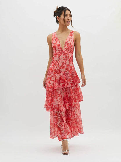 Ruffled Summer Maxi Dress