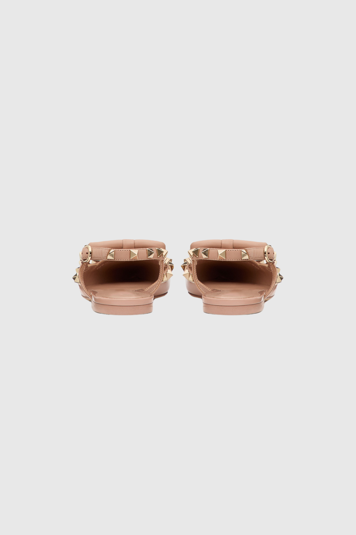Alpha Studded Bow Flats in Pink