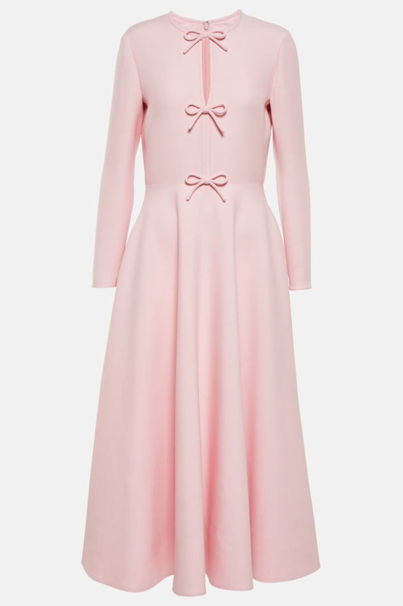 Alvaia Bow Long Sleeve Maxi Dress