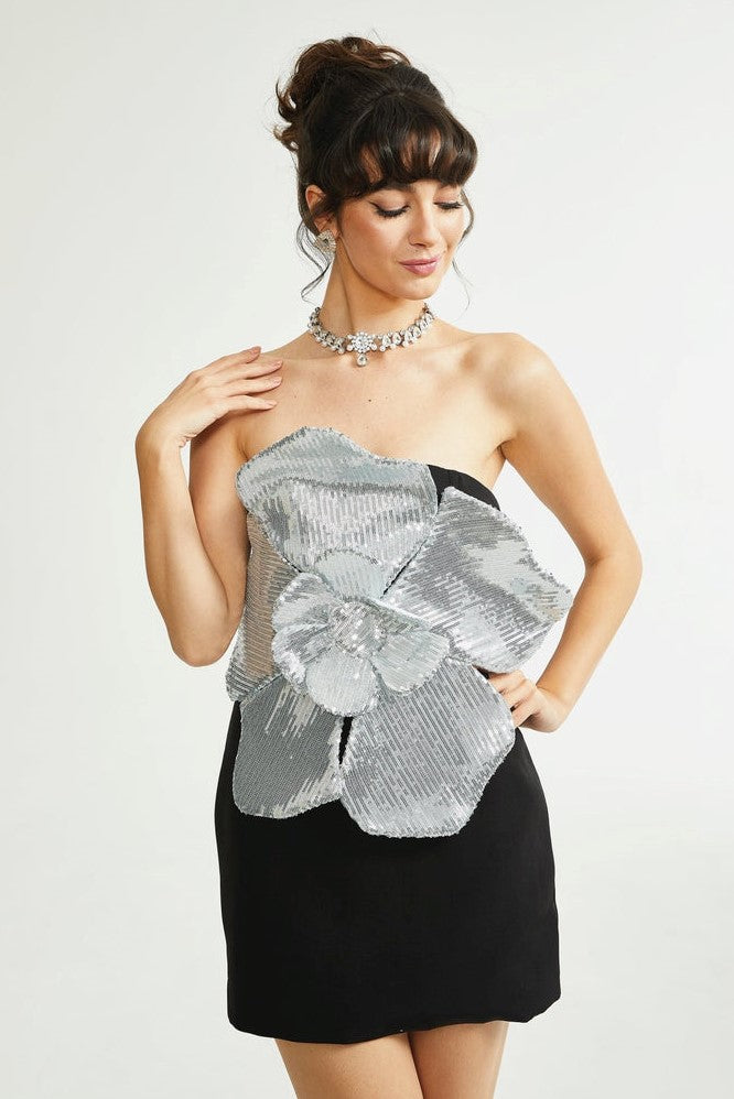 Amara Strapless Midi Dress