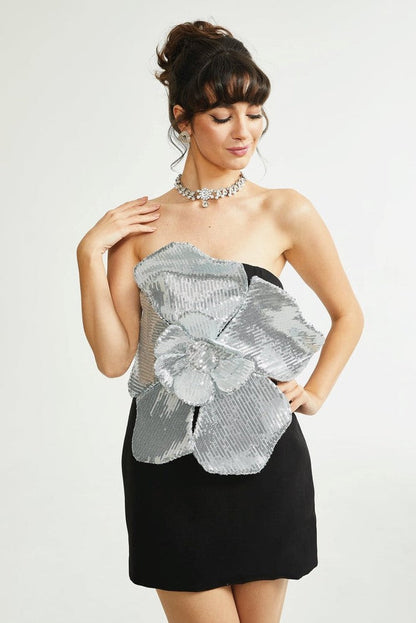 Amara Strapless Midi Dress
