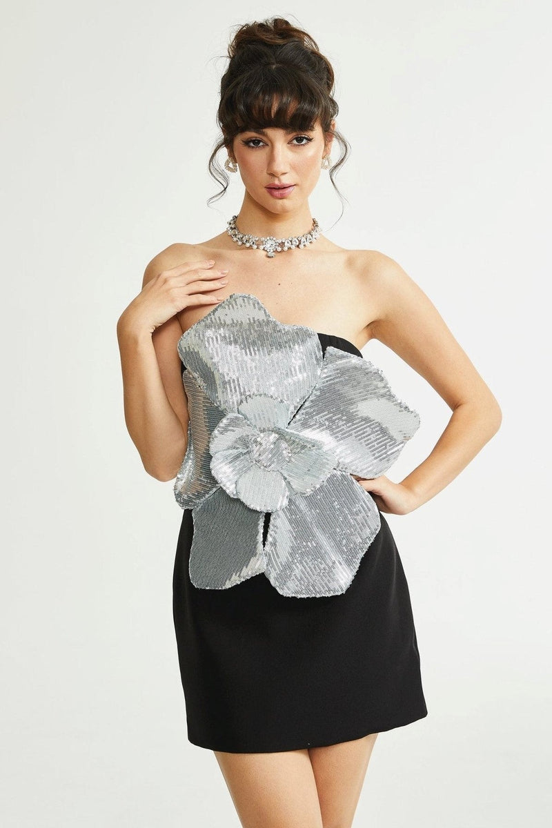 Amara Strapless Midi Dress