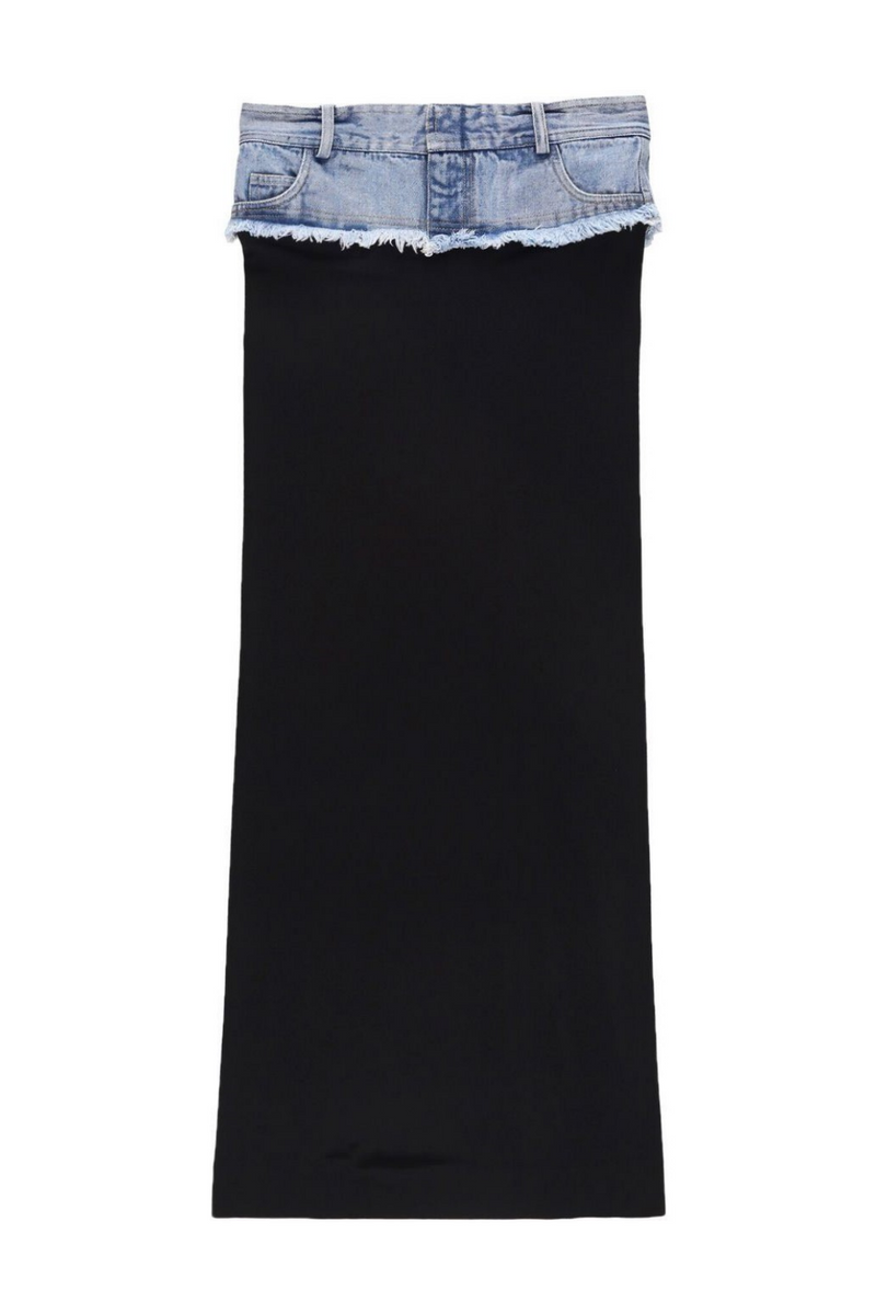 Amara Split Denim Skirt