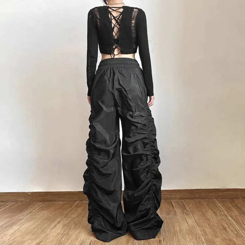 Gothic Punk Hipster Baggy Y2k Minimalist Pants