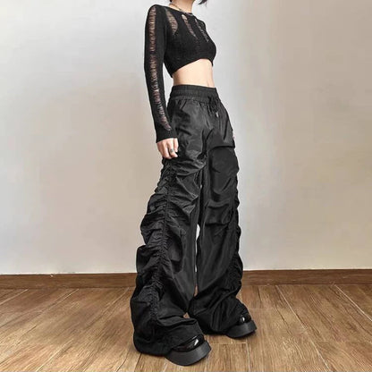 Gothic Punk Hipster Baggy Y2k Minimalist Pants