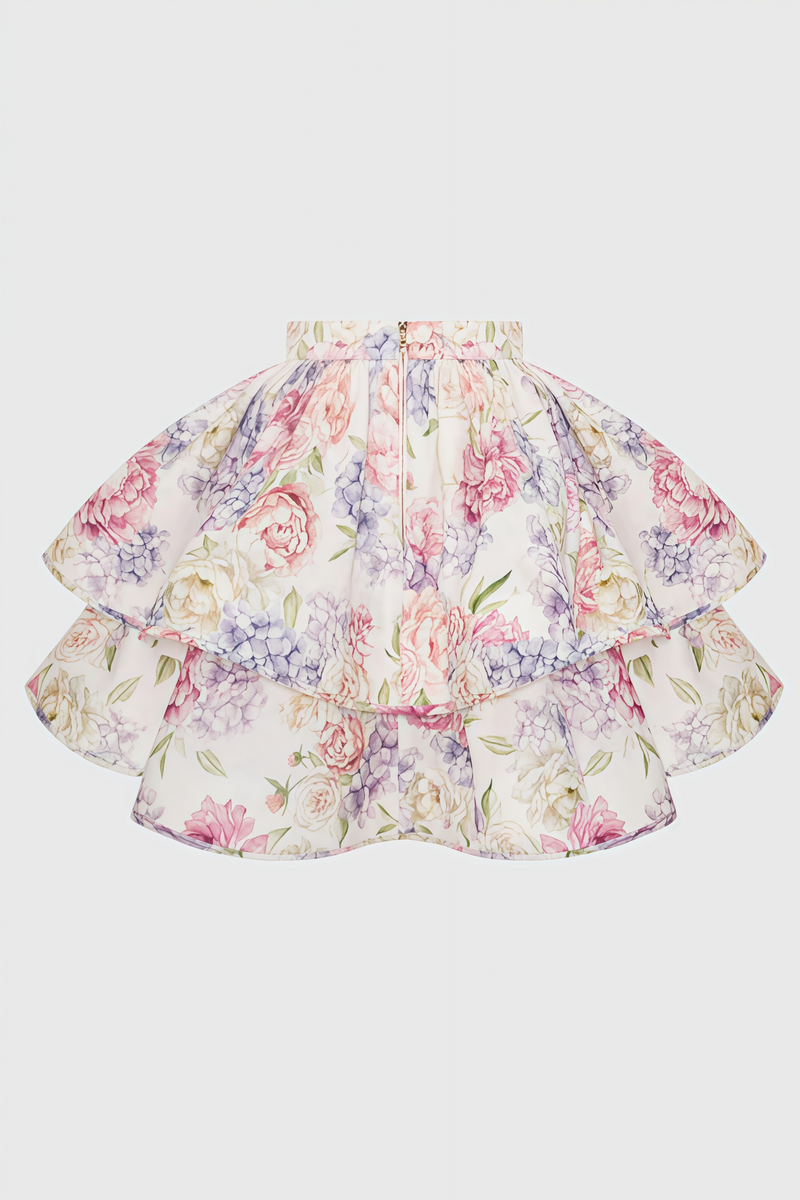 Raynate Pink Printed Backless Mini Dress Set