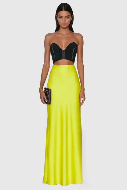 Anemoon Strapless Cutout Maxi Dress