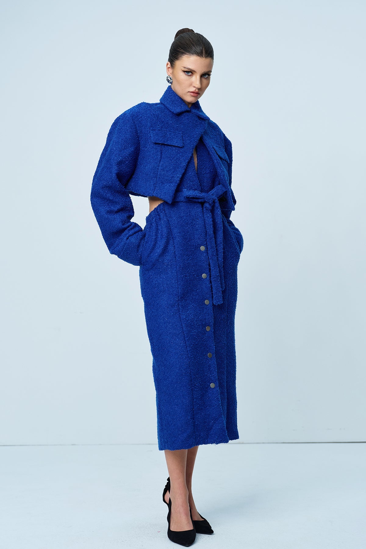 Anicet Cutout Lace Up Coat
