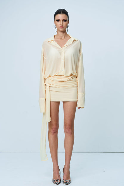 Anik Ruch Mesh Mini Dress