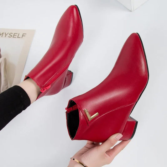 Autumn Winter Fashionable Waterproof Comfortable Soft Bottom Platform Ankle Boot