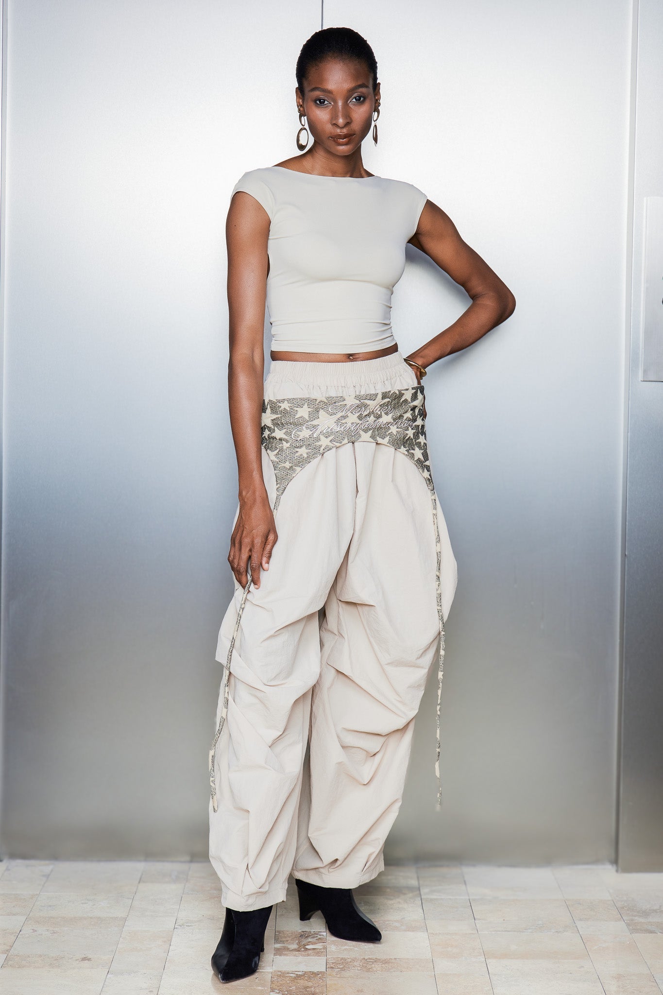 Anouk Asymmetric Deconstruct Star Wide Pants