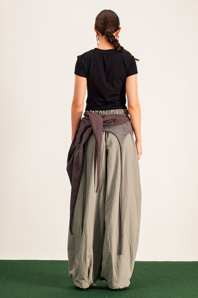 Anouk Asymmetric Deconstruct Wide Pants