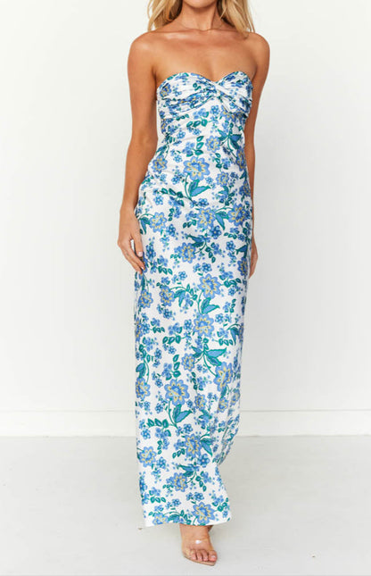 Ariana Blue Formal Maxi Dress