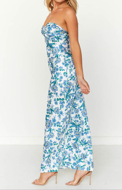 Ariana Blue Formal Maxi Dress