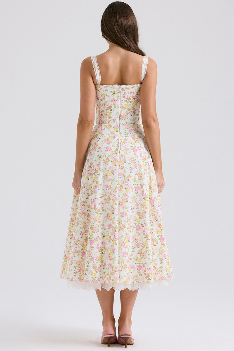 Athénaïs Ruched Maxi Dress