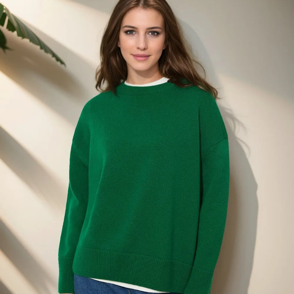 Autumn Winter Pullovers Oversize Warm Long Sleeve Sweater