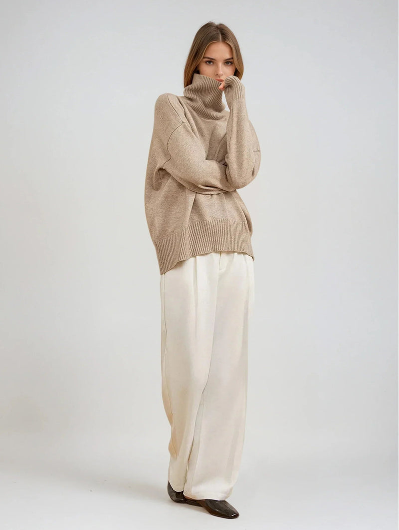 Warm Knitted Turtleneck Sweater