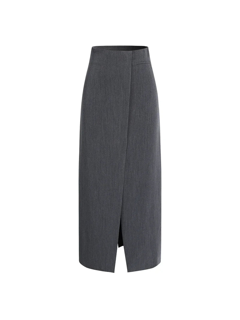 Professional Loose Slit Maxi Skirt