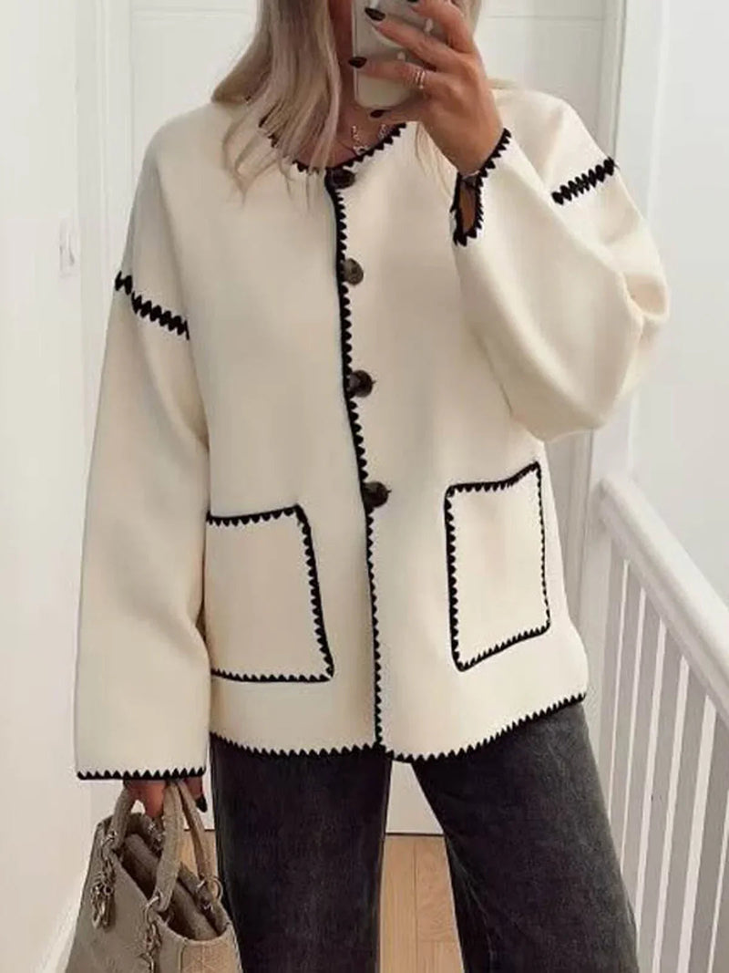 Keep the Warm Essential Contrast Trim Coat