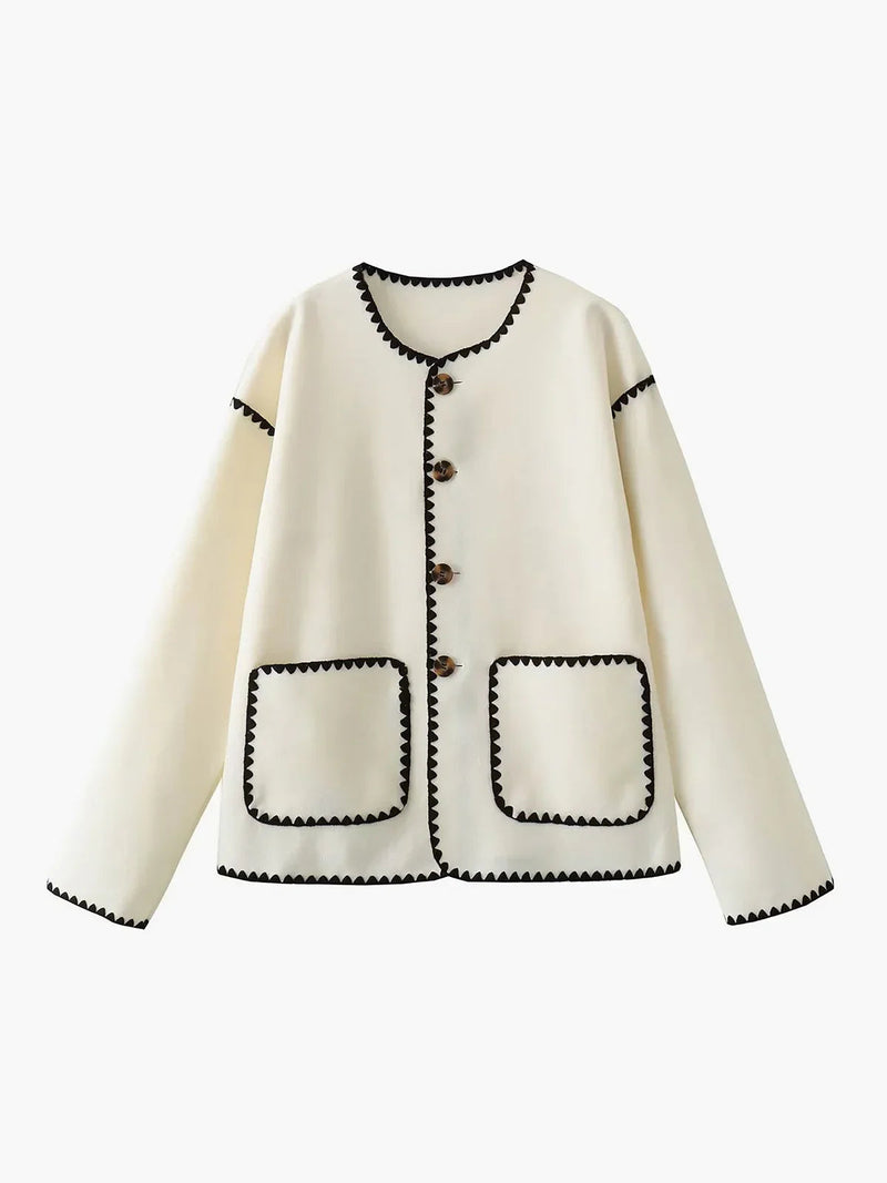 Keep the Warm Essential Contrast Trim Coat