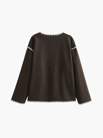 Keep the Warm Essential Contrast Trim Coat